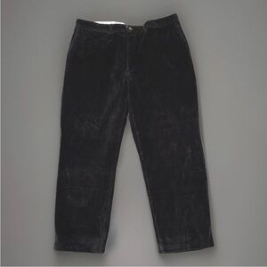 Savane 40 x 30 Corduroy Pants Black Wide Wale Flat Front EUC